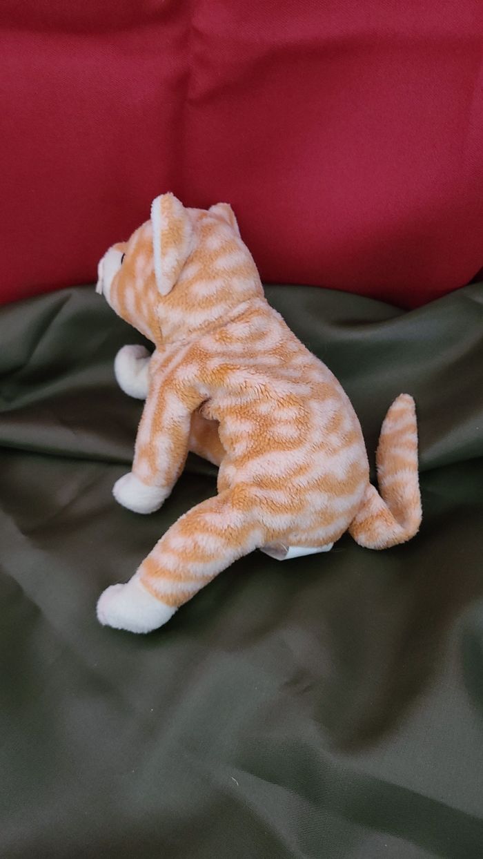 TY Beanie Babies 1999 AMBER Le Chat Kitty Tabby - photo numéro 3
