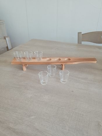 Support bois plus petits verres