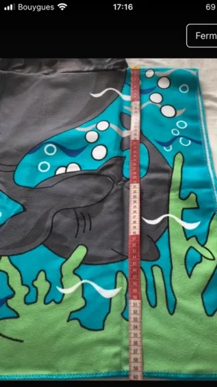 Poncho enfant plage surf bain neuf - photo numéro 3