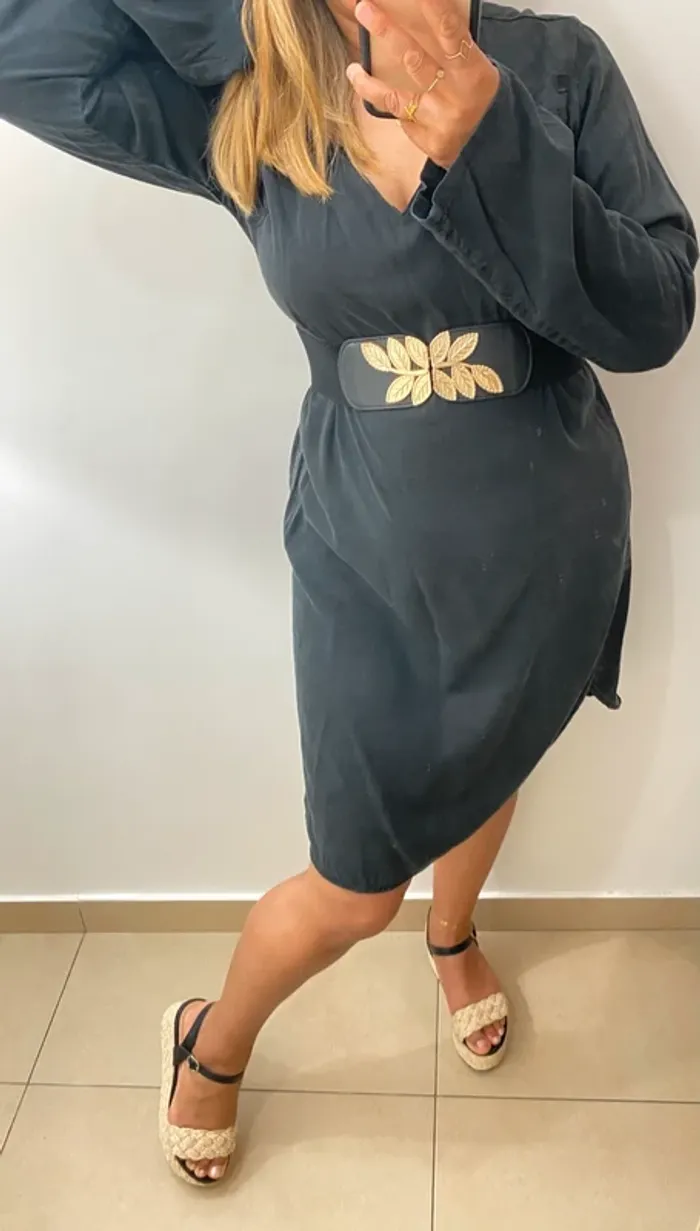 Robe droite brodée - photo numéro 5