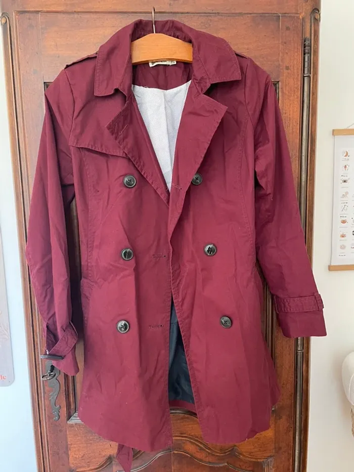 Trench bordeaux