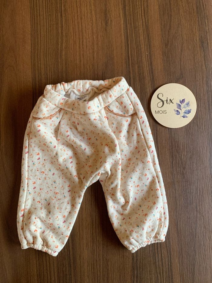Pantalon jogging 6 mois fleurs