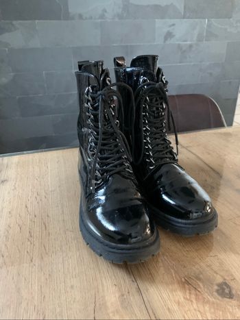 Bottines noires vernies - pointure 40