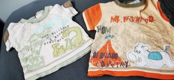 Lot de 2 t shirts 3 mois