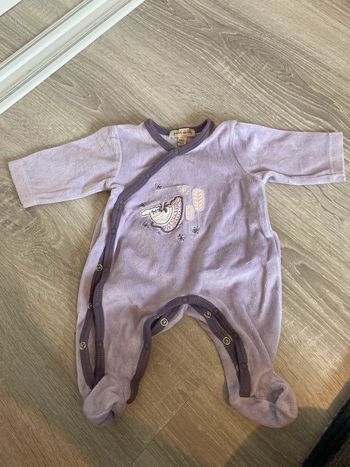 Pyjama grenouillère à grain de ble 0 mois 50 cm