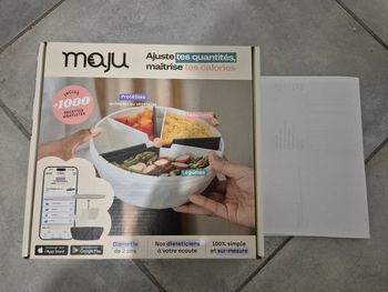 Bol Maju rééquilibrage alimentaire, crème et noir, Neuf