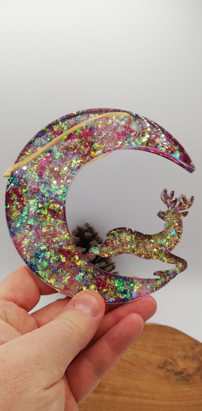 Décoration cerf en résine - photo numéro 2