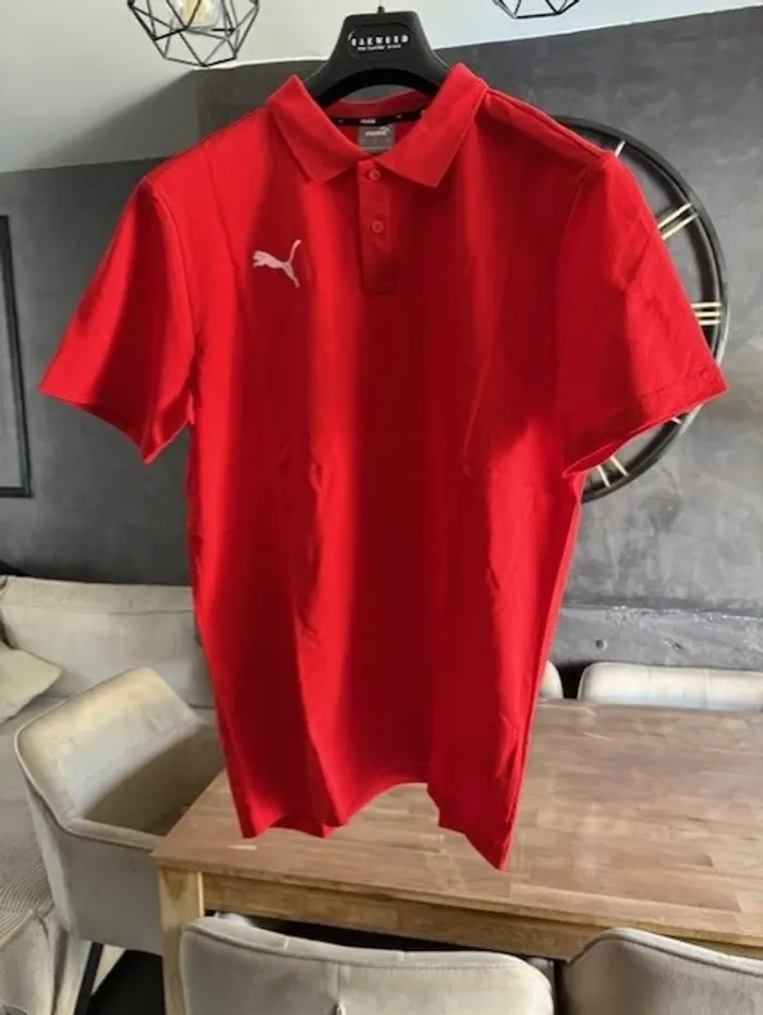polo homme puma rouge taille L - photo numéro 3