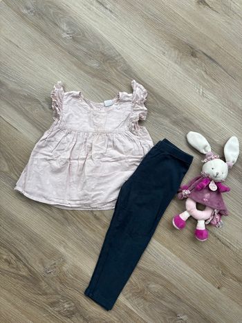 Ensemble blouse + legging taille 24 mois