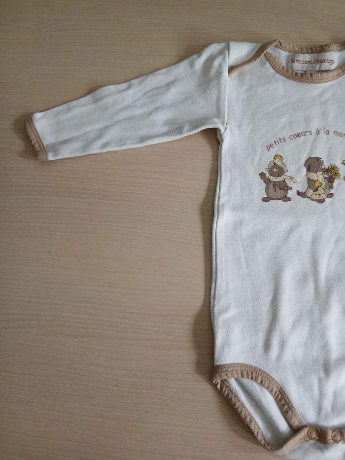 Bodie garcon en coton taille 18 mpois marque petits coeurs a la montagne - photo numéro 6