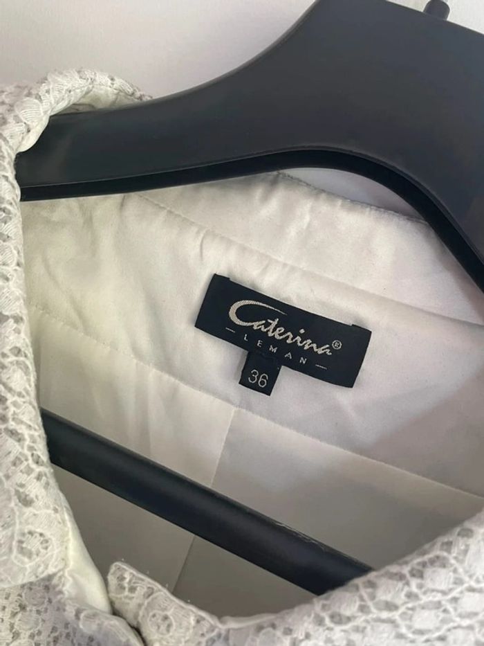 Veste blanche dentelle Caterina Leman - photo numéro 2