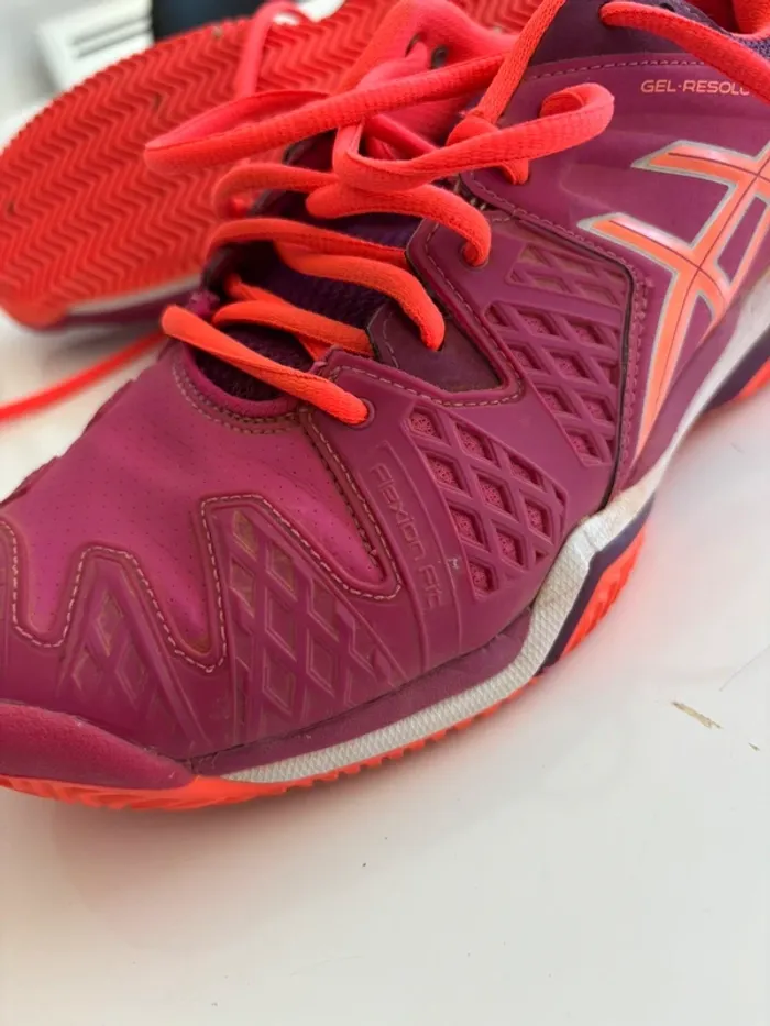 Asics Gel-Resolution 6 - berry/flash coral/plum Asics - photo numéro 7