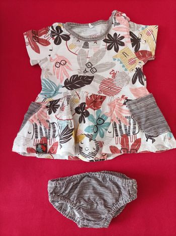 robe + bloomer 3 mois