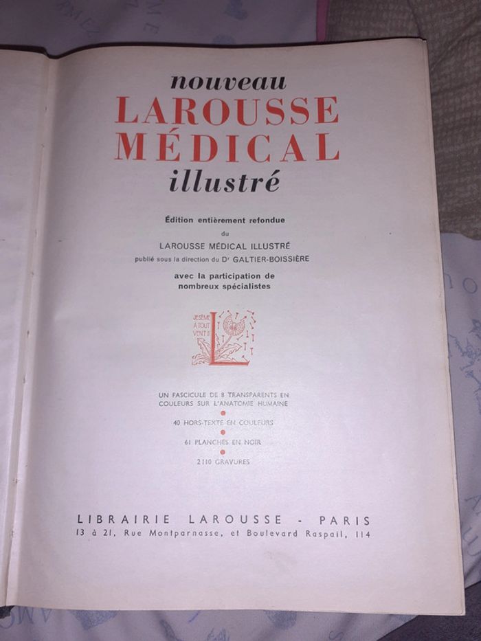Nouveau larousse médical 1952 - photo numéro 2