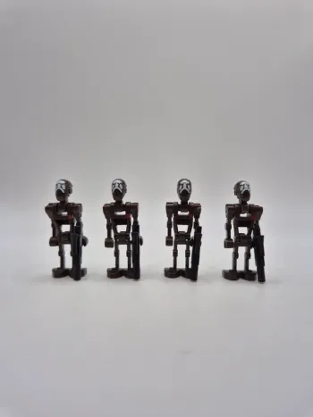 Figurines type lego 4 droides commando captain star wars