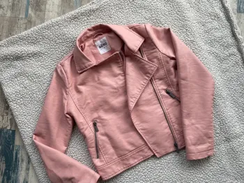 Veste cuire fille rose Gemo 12 ans
