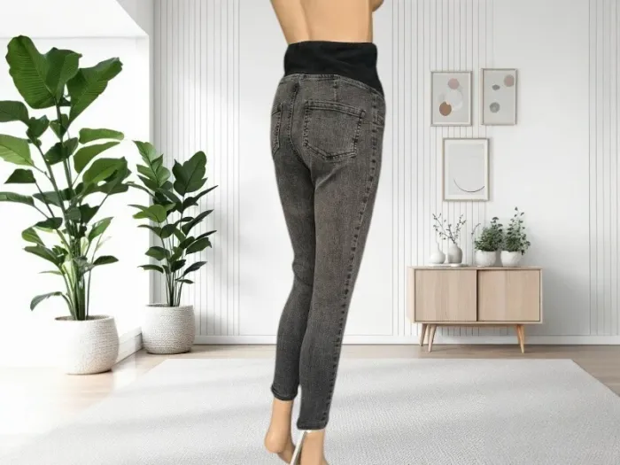 Jean de grossesse Vertbaudet ,coupe skinny haut bandeau ,ultra stretch - photo numéro 2