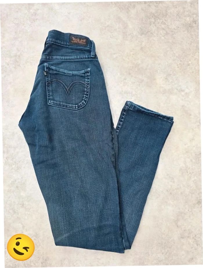 Jeans Levi's 528 W26|FR36 coupe skinny bleu marine Femme-Women pan321