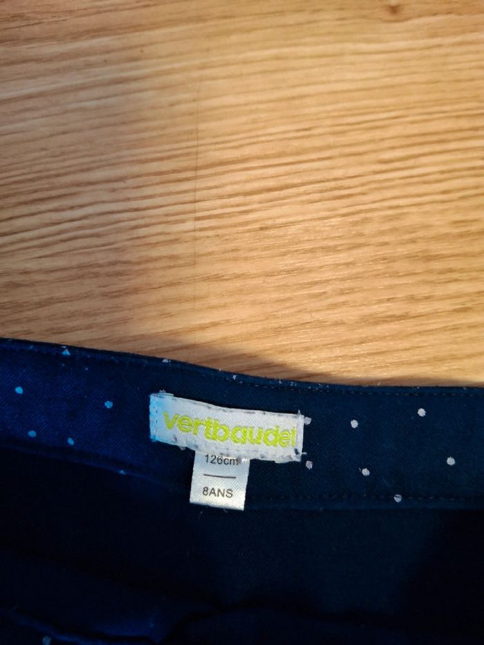 Magnifique jupe verbaudet 8 ans bleu marine - photo numéro 2