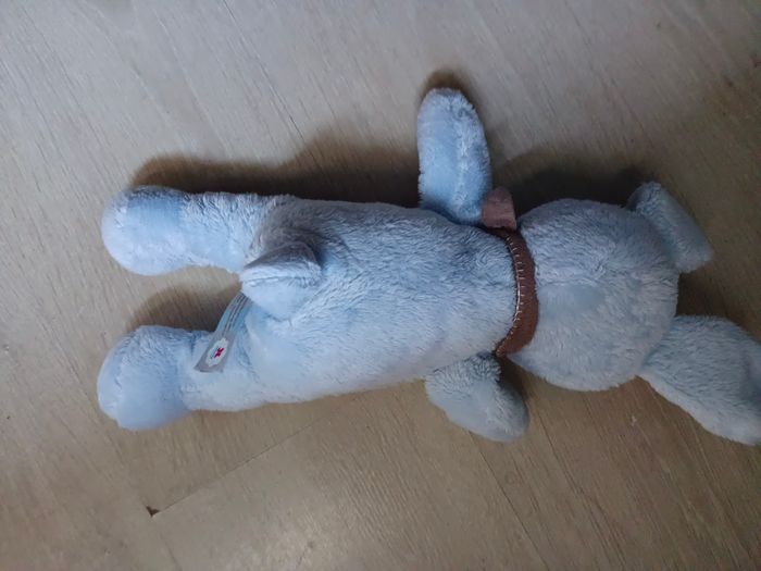 Peluche lapin bleu - photo numéro 2