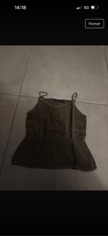 Débardeur kaki taille 12 ans Kiabi