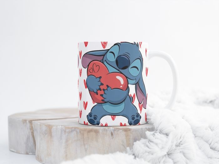 Mug stitch coeur love