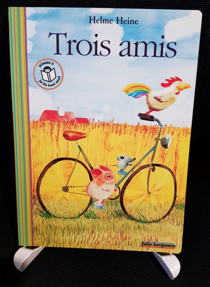 Folio Benjamin N° 020 : Trois amis - Helme Heine - Gallimard Jeunesse