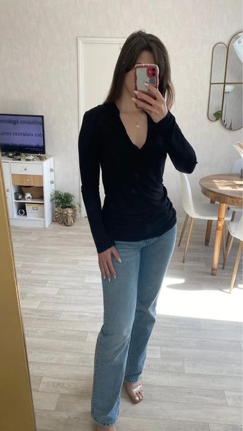 Haut à manches longues Noir