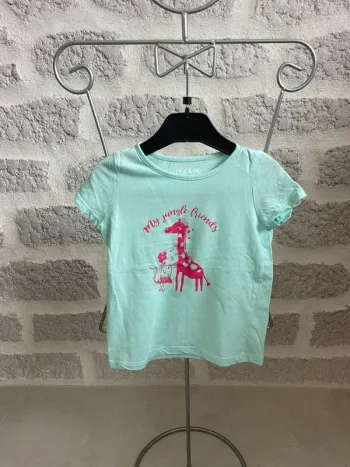 Tee shirt fille manches courtes 4 ans