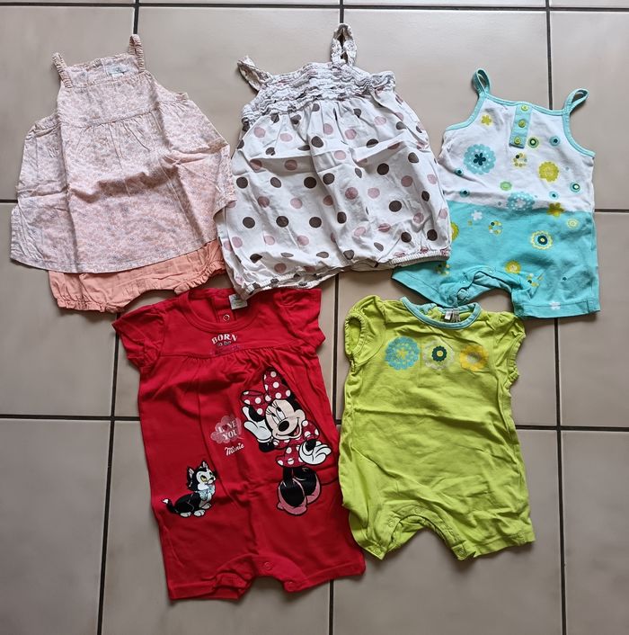 Lot vêtements été bébé fille 6 mois - photo numéro 3