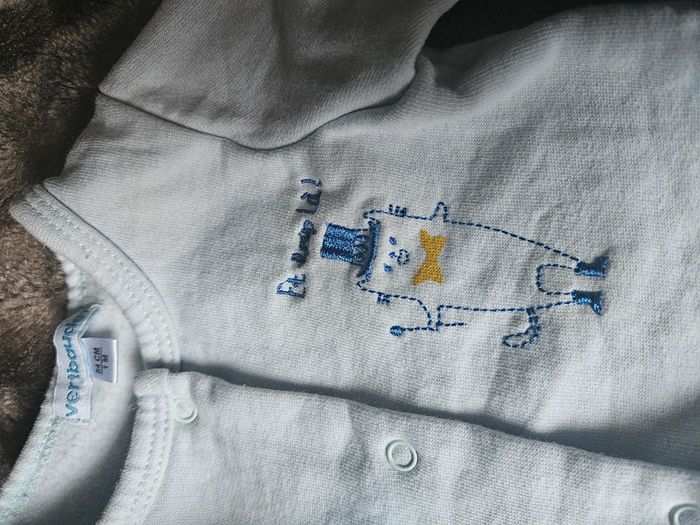 Ensemble 1 mois garçon gilet et pyjama manches longues - photo numéro 4