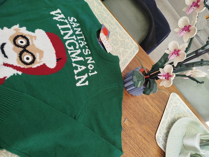 Pull moche de Noël homme taille.S vert - photo numéro 9