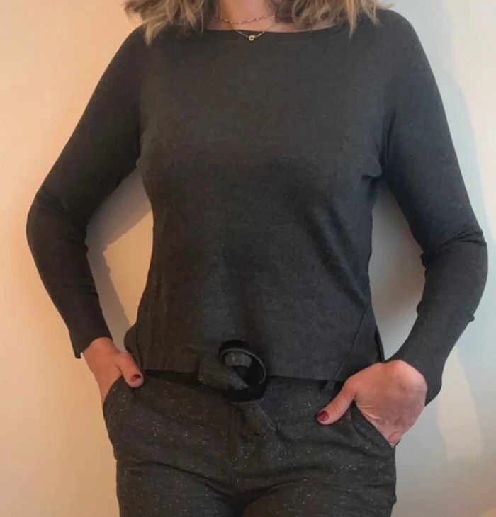 Pull gris Zara - photo numéro 3