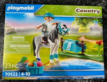 Playmobil 70522 Cavalière avec Poney Gris- Country- Le Poney Club