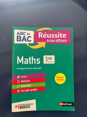 Livre maths 1 ere