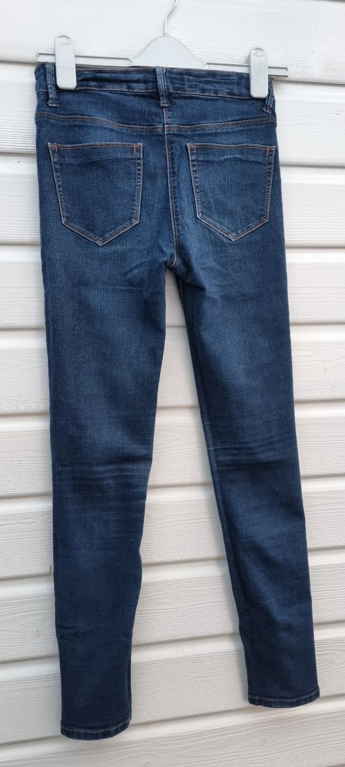 Jean skinny fit bleu marine taille 12 ans Kiabi - photo numéro 4