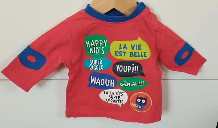 T-shirt ML garçon 3 mois la compagnie des petits