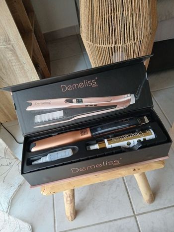Lisseur vapeur SAINT ALGUE Coffret demeliss titanium 2.0 rose