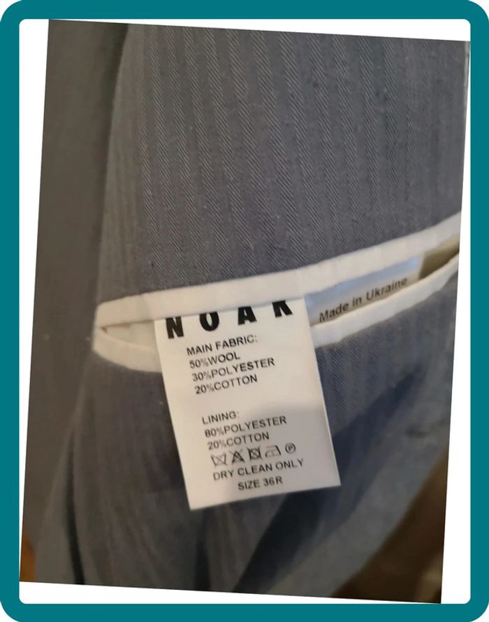 Blazer / Veste de costume Nöak gris chiné taille 46 - photo numéro 4