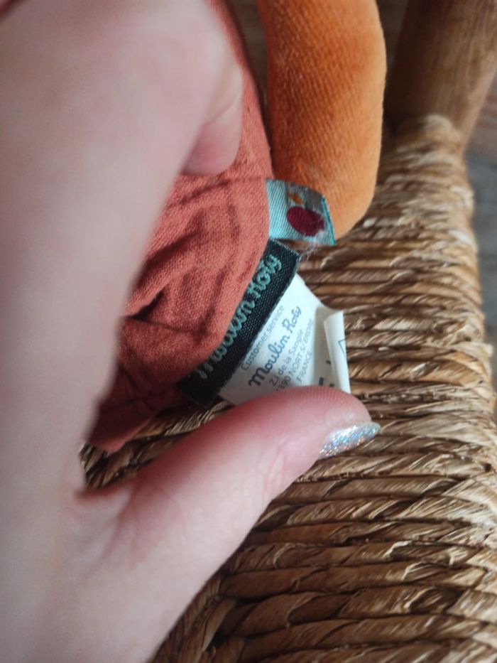 peluche musicale écureuil moulin roty tbe - photo numéro 3