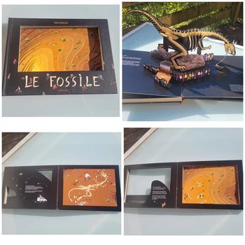 Superbe livre animé Le Fossile, Max Ducos, Éditions Sarbacane