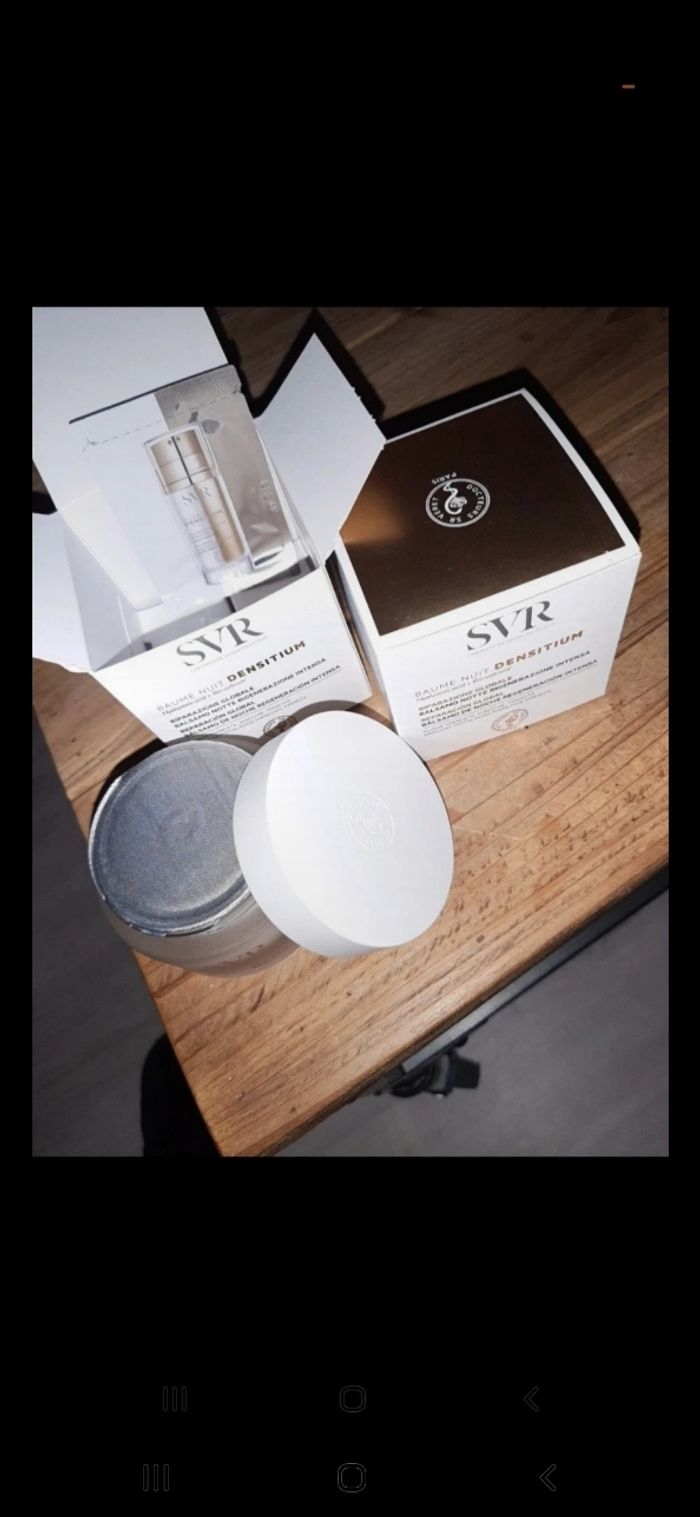 SVR baume de nuit vendu 49e l unités cher svr