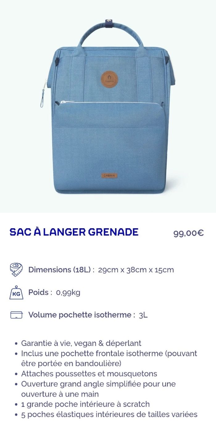 Sac a dos cabaia très bon état. Peu servi. - photo numéro 8