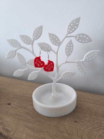 Boucles d'oreilles impression 3D 