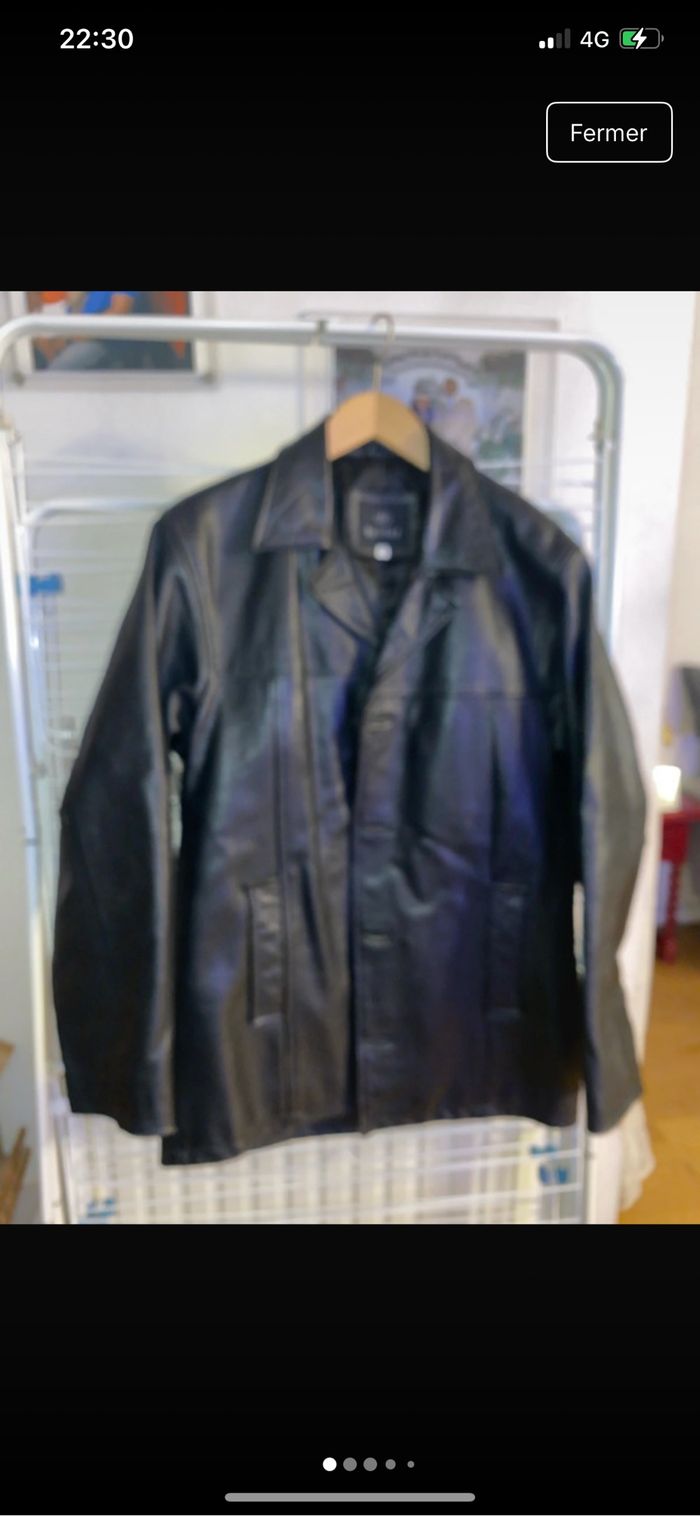 Veste en cuir noir - photo numéro 7