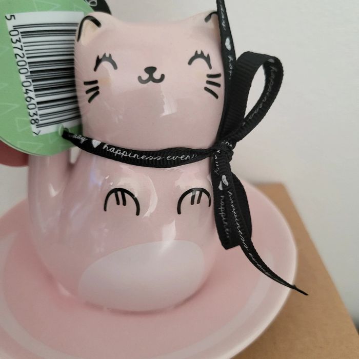 Porte bijoux chat rose - photo numéro 3