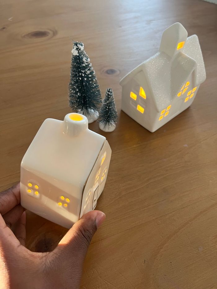 Petites maisons de Noël en céramique - photo numéro 7