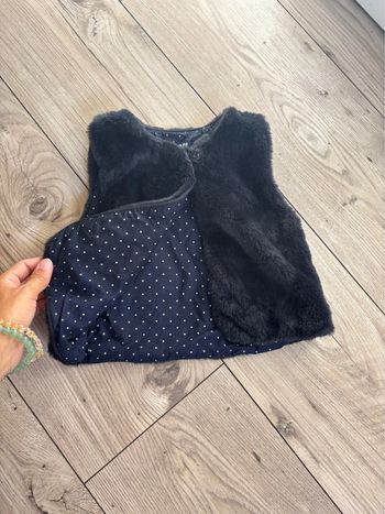 Gilet de berger noir Kiabi