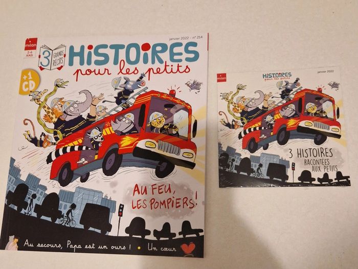Livre + CD Au feu les pompiers !