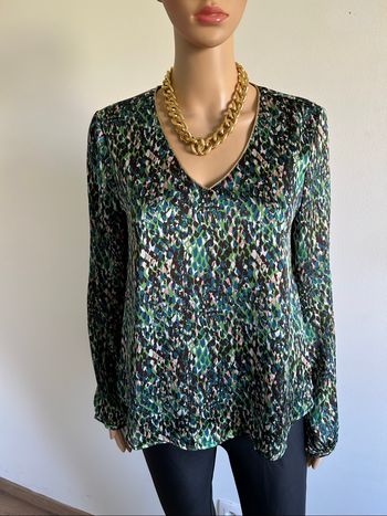 Blouse imprimée satinée à manches longues Only taille S jamais portée